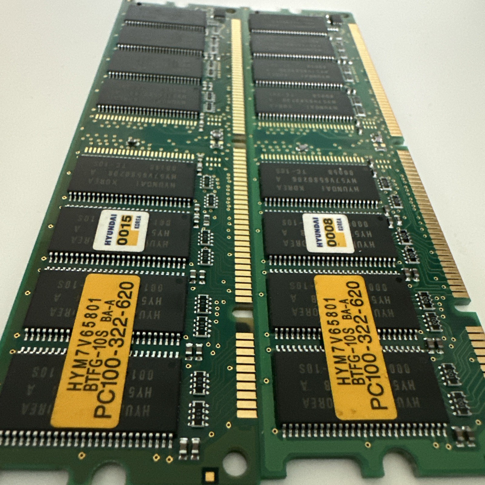 ⭐️⭐️⭐️⭐️⭐️ Hyundai SDRAM Non ECC PC-100 100Mhz 168-pin 3.3v 64MB Memory