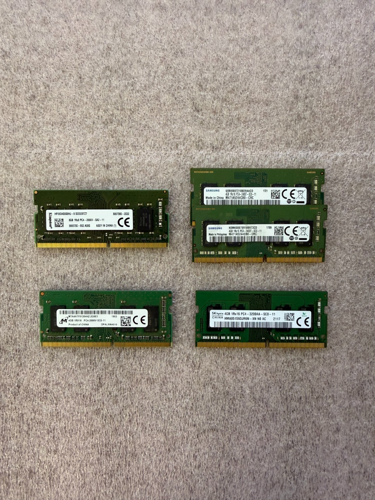 Lot of Assorted Memory/RAM (See Description for Details)