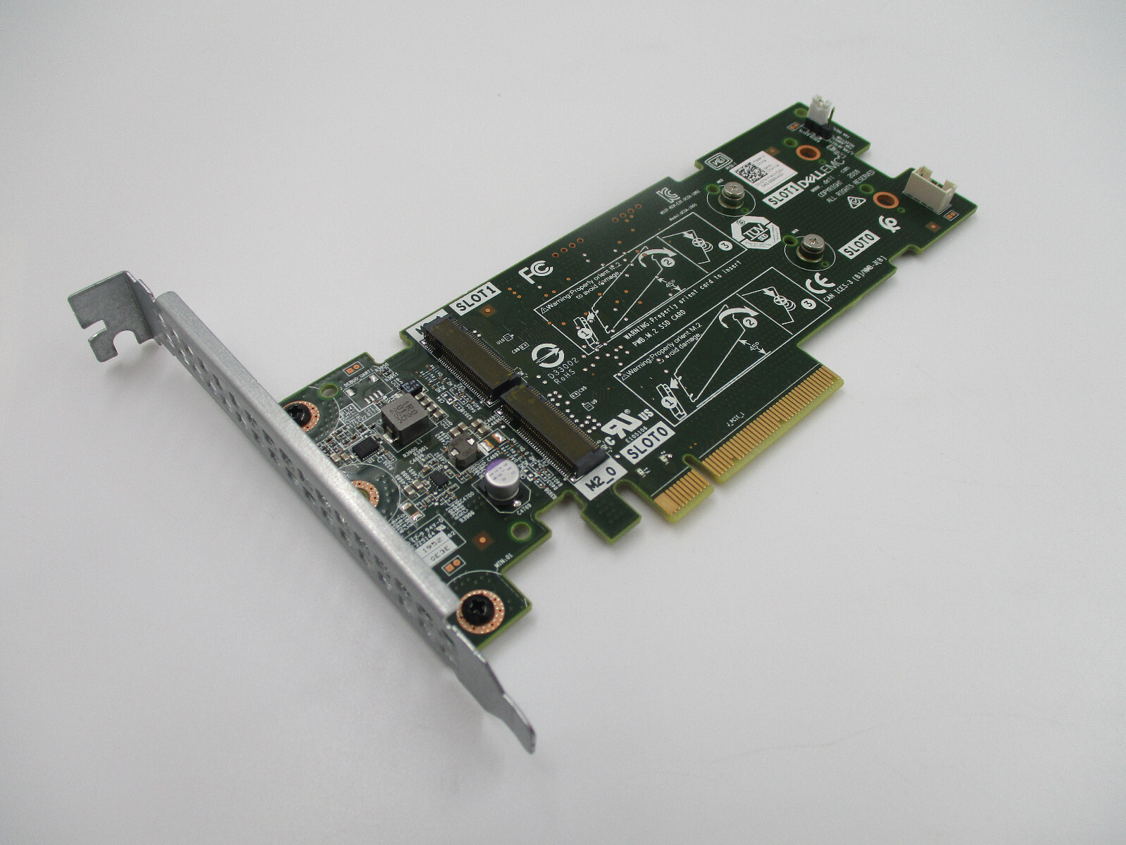 Genuine Dell Boss-S1 2x M.2 SSD PCIe Adapter High Profile P/N:07HYY4 Tested