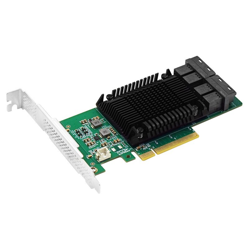PCIe3.0 x8 to Quad-port U.2 NVMe Adapter (Marvell 88NR2241 Based)