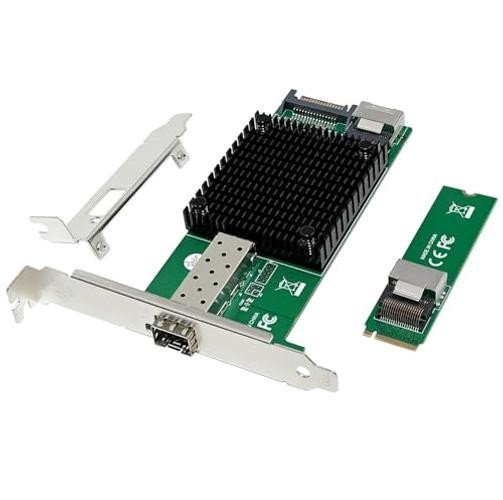 10 Gigabit M.2 to RJ45 SFP+ NIC, with Intel 82599(X520-DA1) Controller PCIe X4