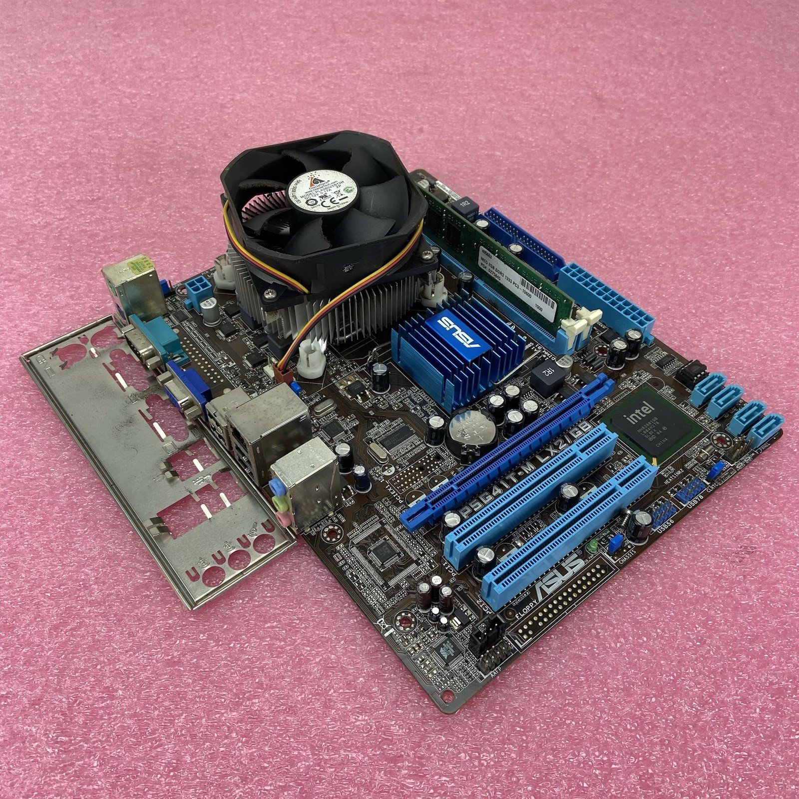 ASUS P5G41T-M Motherboard Intel Core 2 Duo E5400 2.7GHz 2GB RAM w/IO