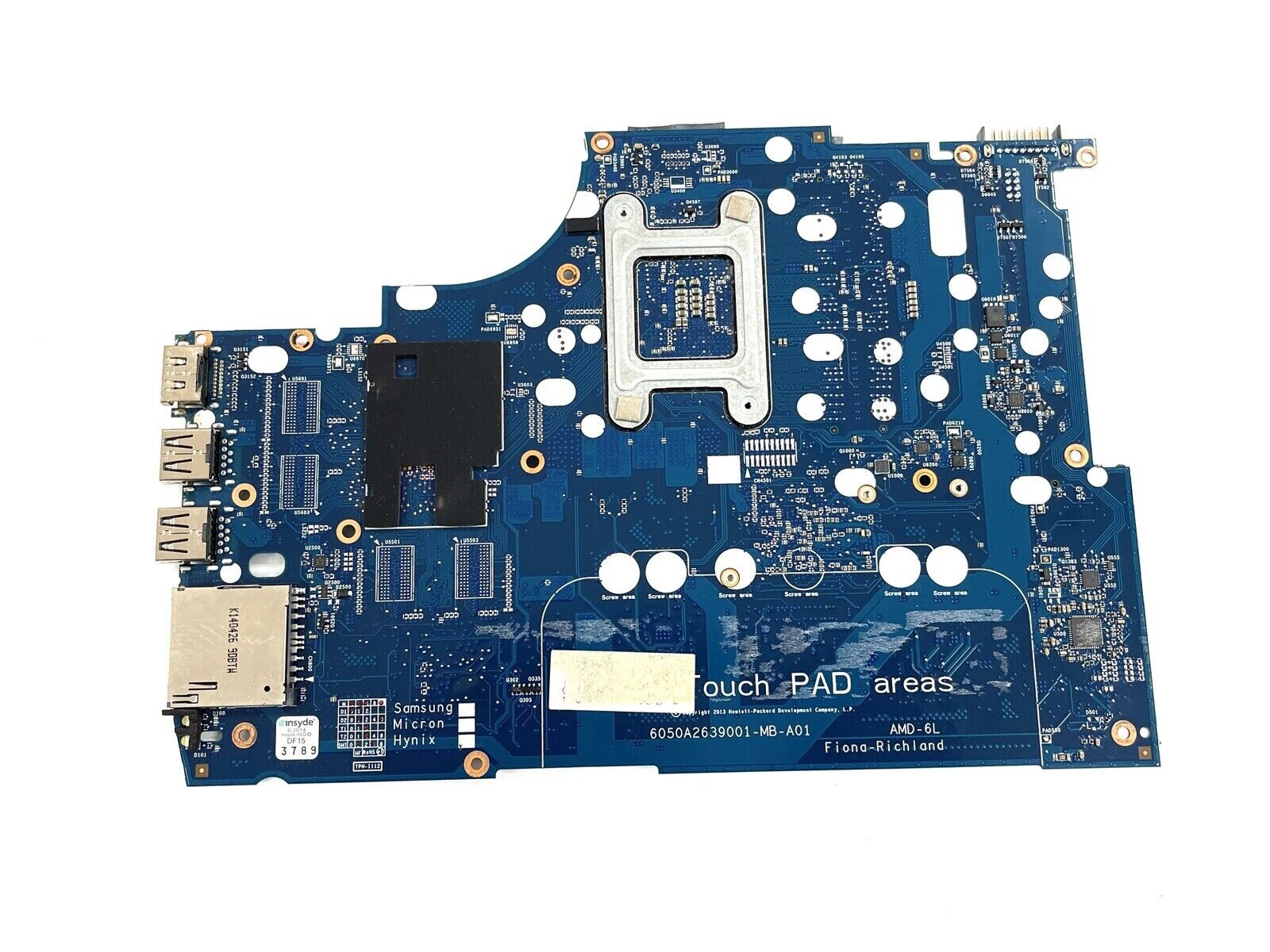 HP Motherboard 6050A2767601-MB-A01 motherboard As Is unknown cpu