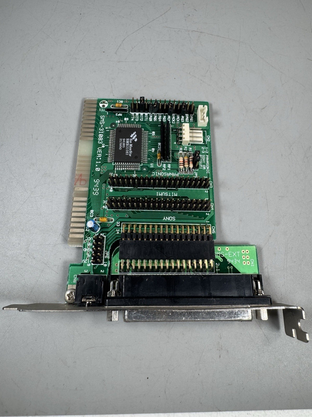 Sun MoonStar SMS-31083 ISA CD-ROM Controller Panasonic Sony Mitsumi Untested