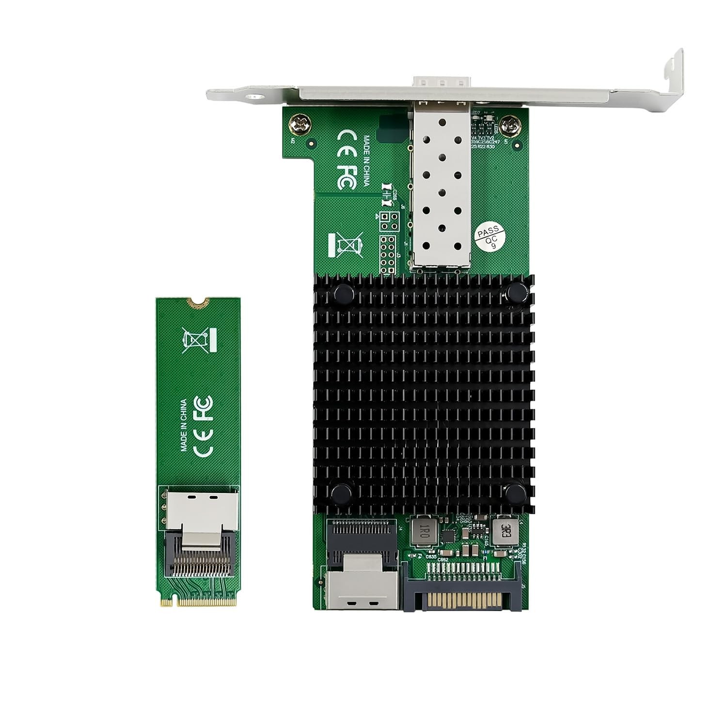 10 Gigabit M.2 to RJ45 SFP+ NIC, with Intel 82599(X520-DA1) Controller PCIe X…
