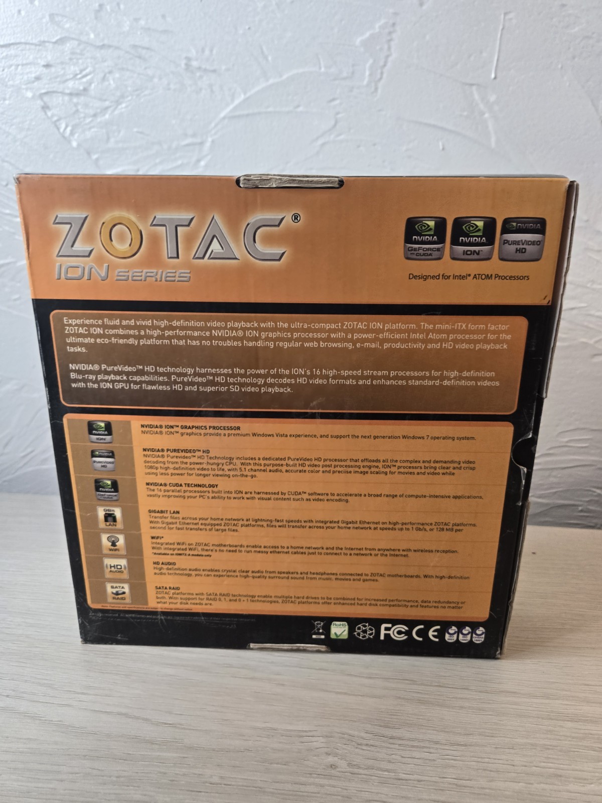 NEW Zotac ION Atom N230 Motherboard ” See Photos And Description”