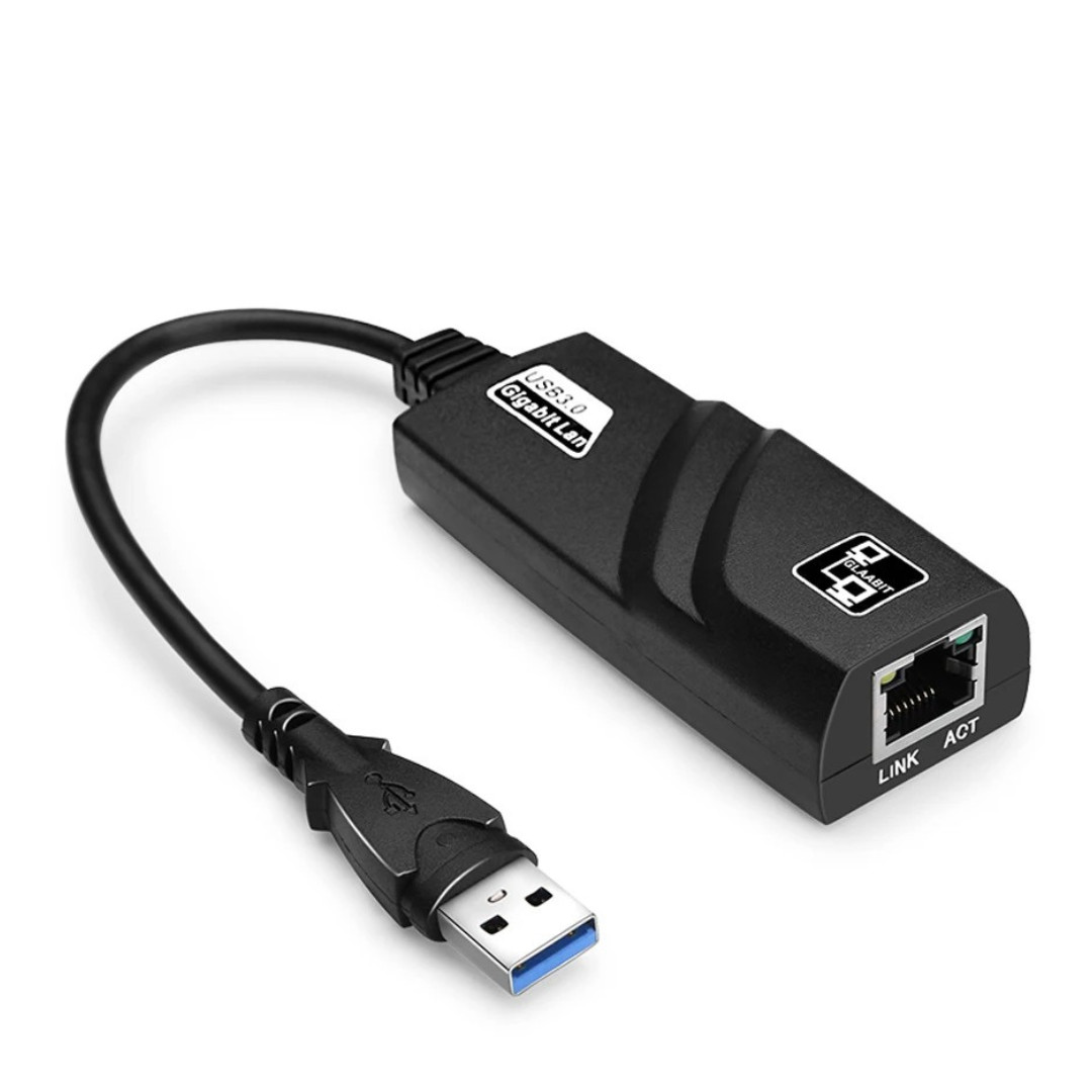USB 3.0 Gigabit Ethernet LAN RJ45 100Mbps Network Adapter For Windows PC Mac