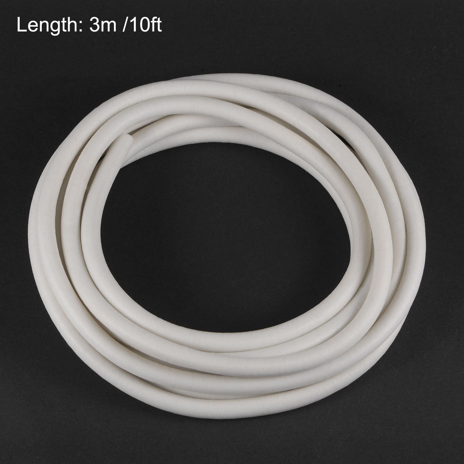 1/4″(6mm) Soft Silicone Bending Insert Tube for Rigid Tubing 10ft White