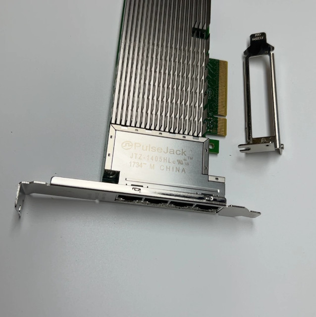 Dell 08XJ7 Intel X710-T4 4-Port 10GbE RJ45 PCIe x8 Ethernet Network Adapter