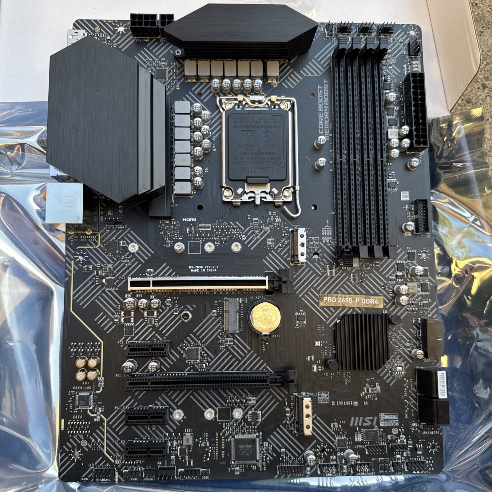 MSI Pro Z690-P DDR4 LGA 1700 ATX Intel 12th/13th/14th Gen Z690 Motherboard