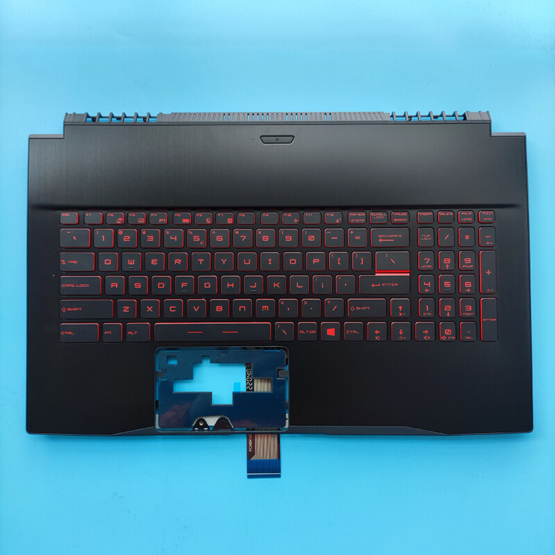 New For MSI GF75 MS-17F1 MS-17F5 Case Palmrest Keyboard Full Colorful US