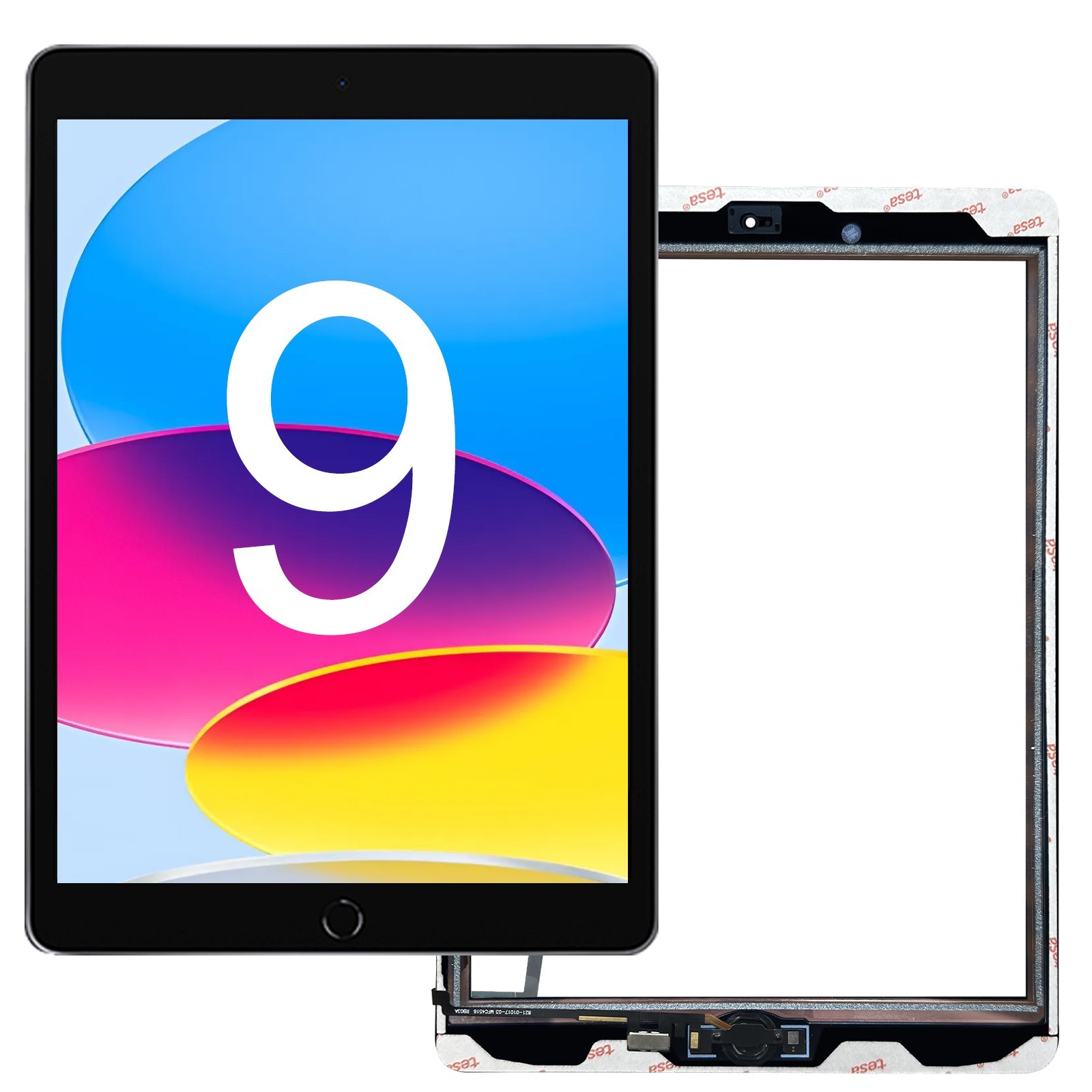 Premium-Quality for iPad 9th Screen Replacement Digitizer Touch Glass for 2021
