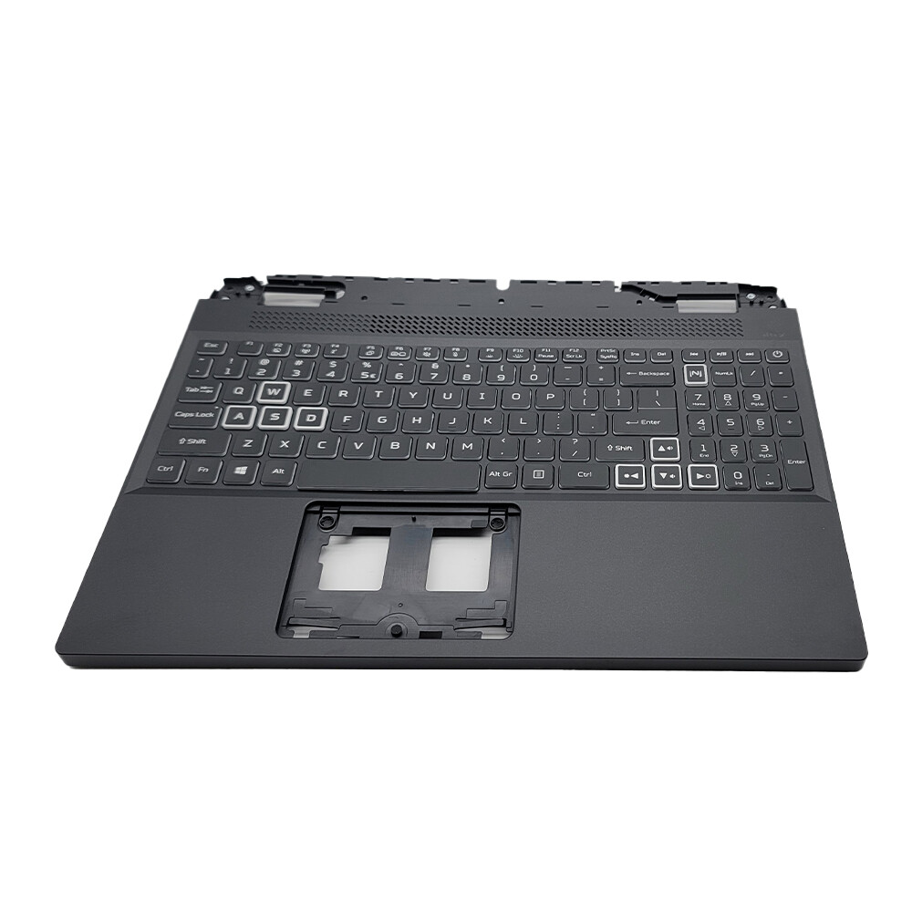 New For Acer Nitro 5 AN515-58 Palmrest Backlit Keyboard White Keys 6B.QFMN2.001