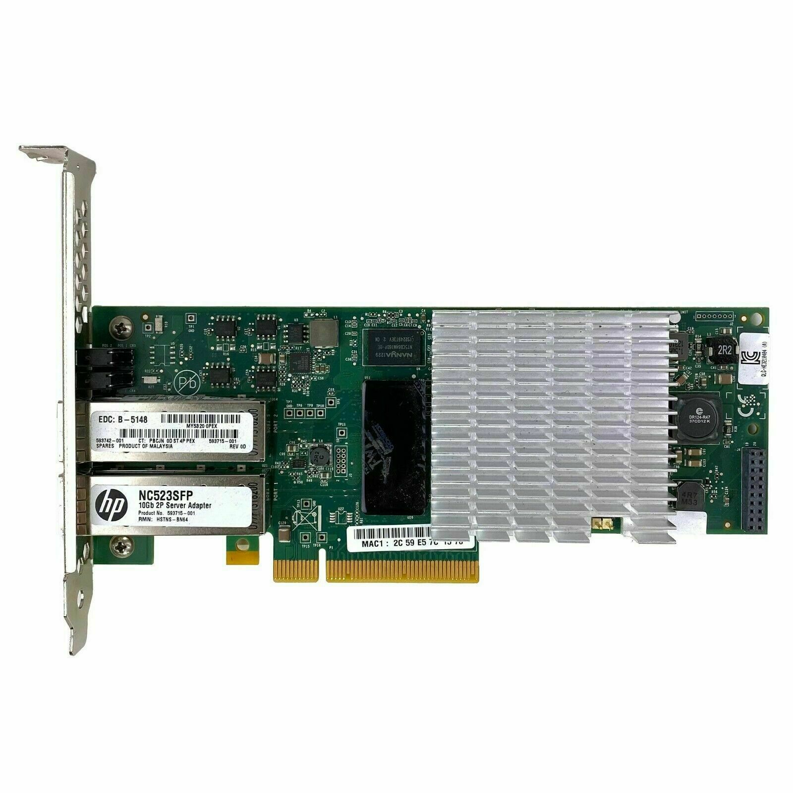 HP NC523SFP 593717-b21 593742-001 593715-001 10Gb network card