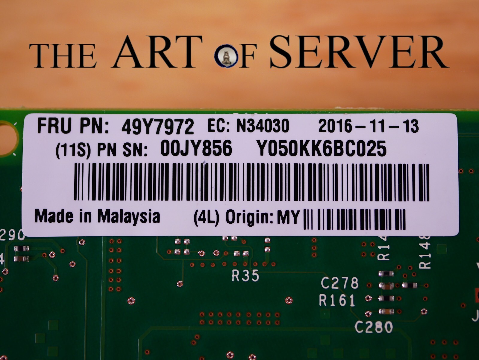 Intel X540-T2 10Gb 10GBaseT RJ-45 PCIe 3.0 x8 NIC Low Profile (IBM 49Y7972)