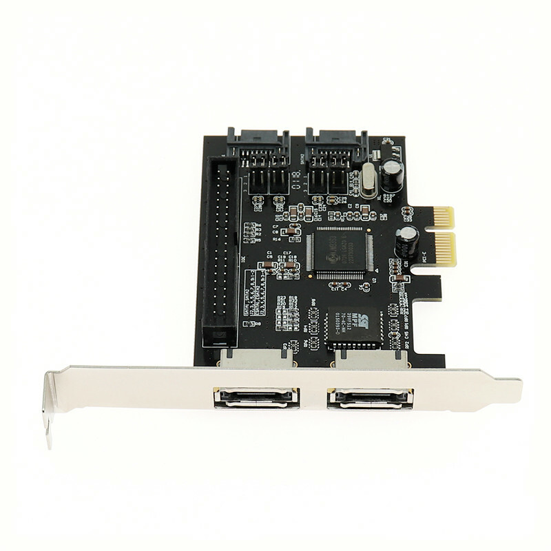PCIe PCI Express to IDE + 2x SATA II + 2x ESATA Raid Controller Adapter Card