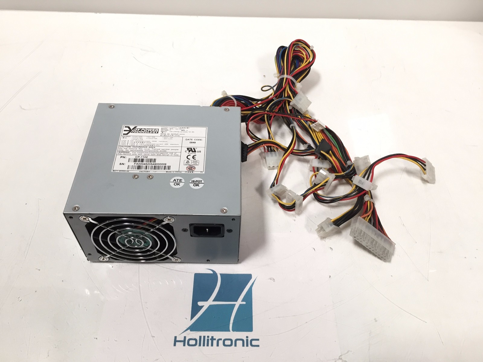 3Y Power CP-1102 600W Power Supply YM-7601C Option: A