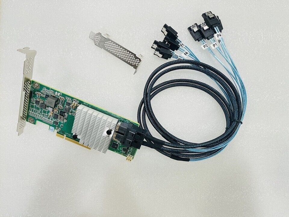 INSPUR 9300-8I 12Gbps HBA IT Mode ZFS FreeNAS unRAID+2*SFF-8643 SATA Cable
