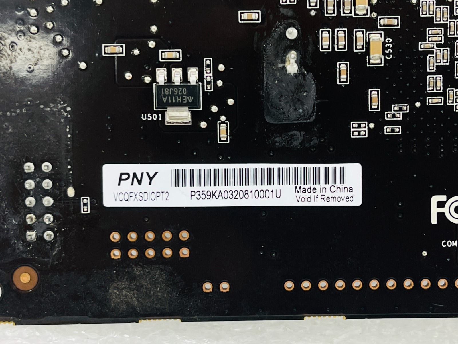 USED – NVIDIA PNY VCQFXSDIOPT2 Quadro Graphics to SDI Option Adapter /Free Shipp