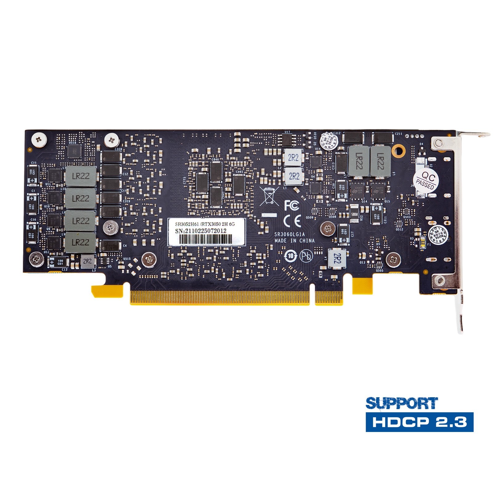 SRhonyra RTX 3050 6GB GDDR6 Low Profile Graphics Card 96-Bit Dual HDMI Display