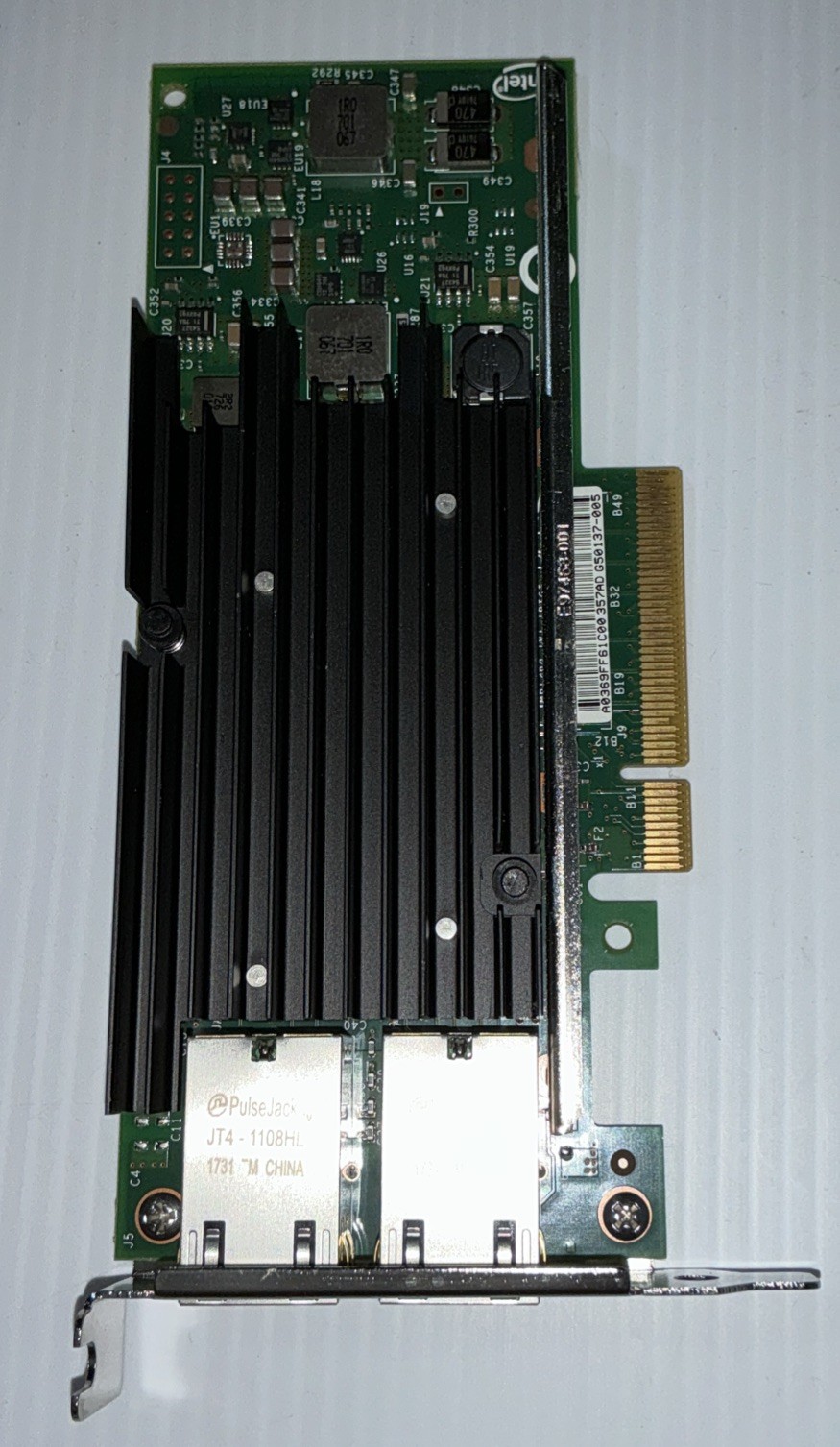 Lot of 2 Lenovo X540-T2 49Y7972 10GbE Dual Port PCIe LP Adapter 00JY856