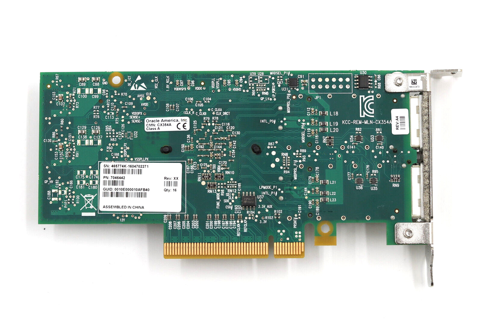Sun Oracle Dual-Port 40Gb/s Infiniband QDR PCIe x8 Adapter M3 P/N:7046442 Tested