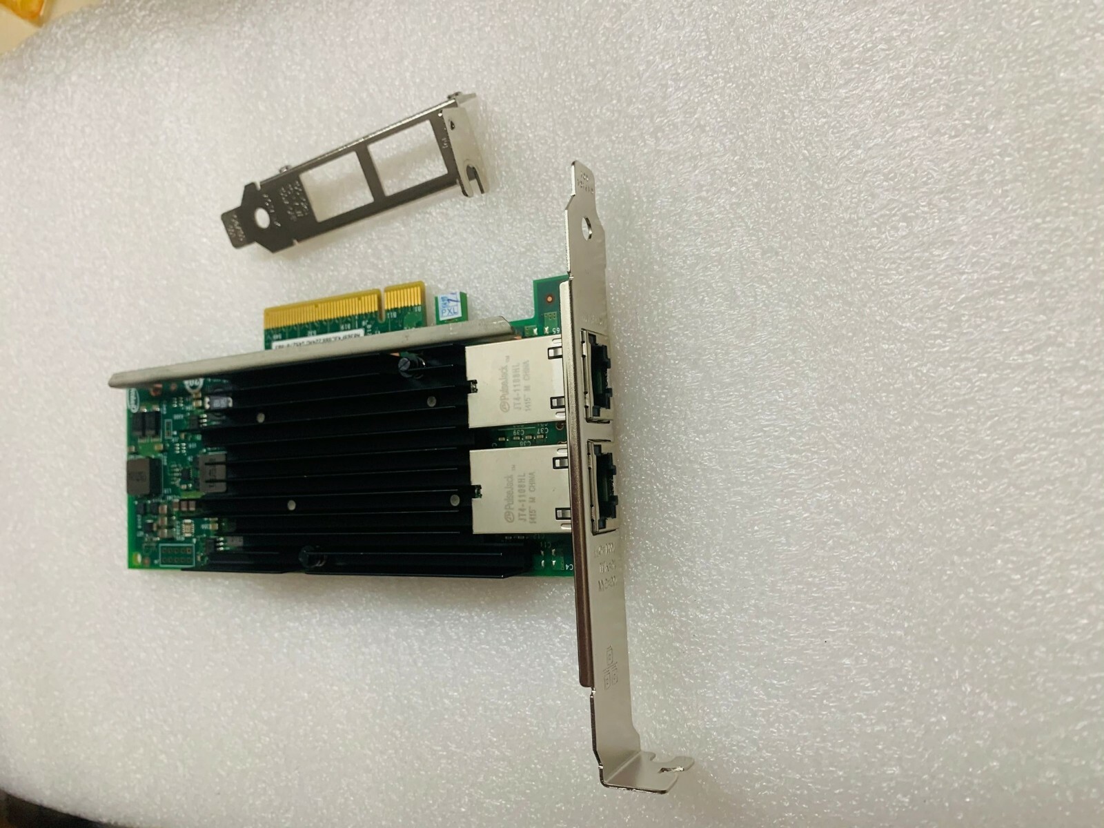 Genuine INTEL CONVERGED DUAL PORT NETWORK ADAPTER X540-T2 X540T2 BOTH BRACKETS