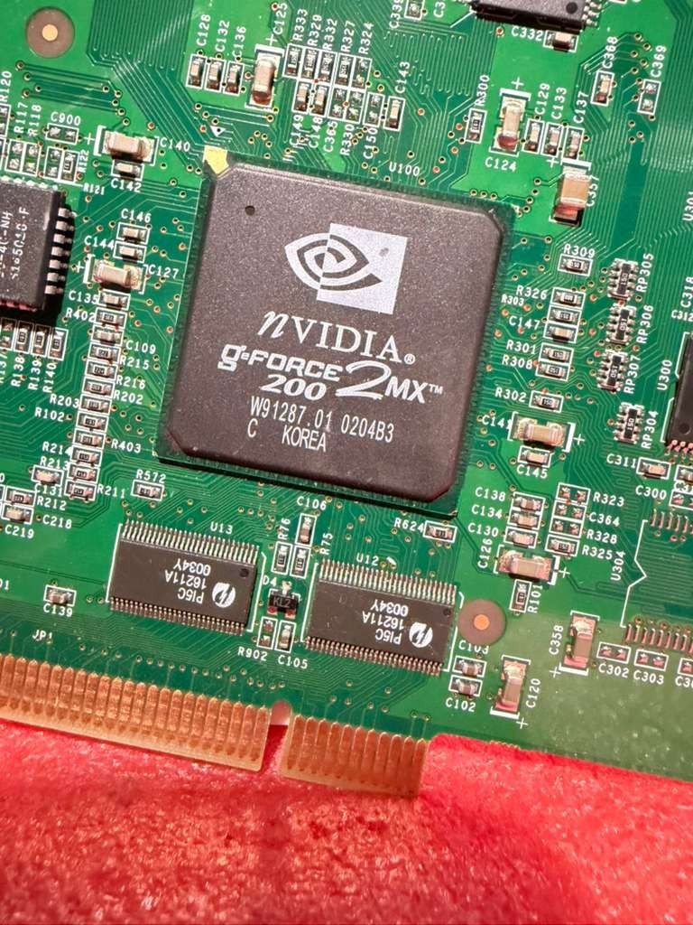 Nvidia GeForce2 MX200 PCI 32MB Video Card Retro Vintage PC GPU