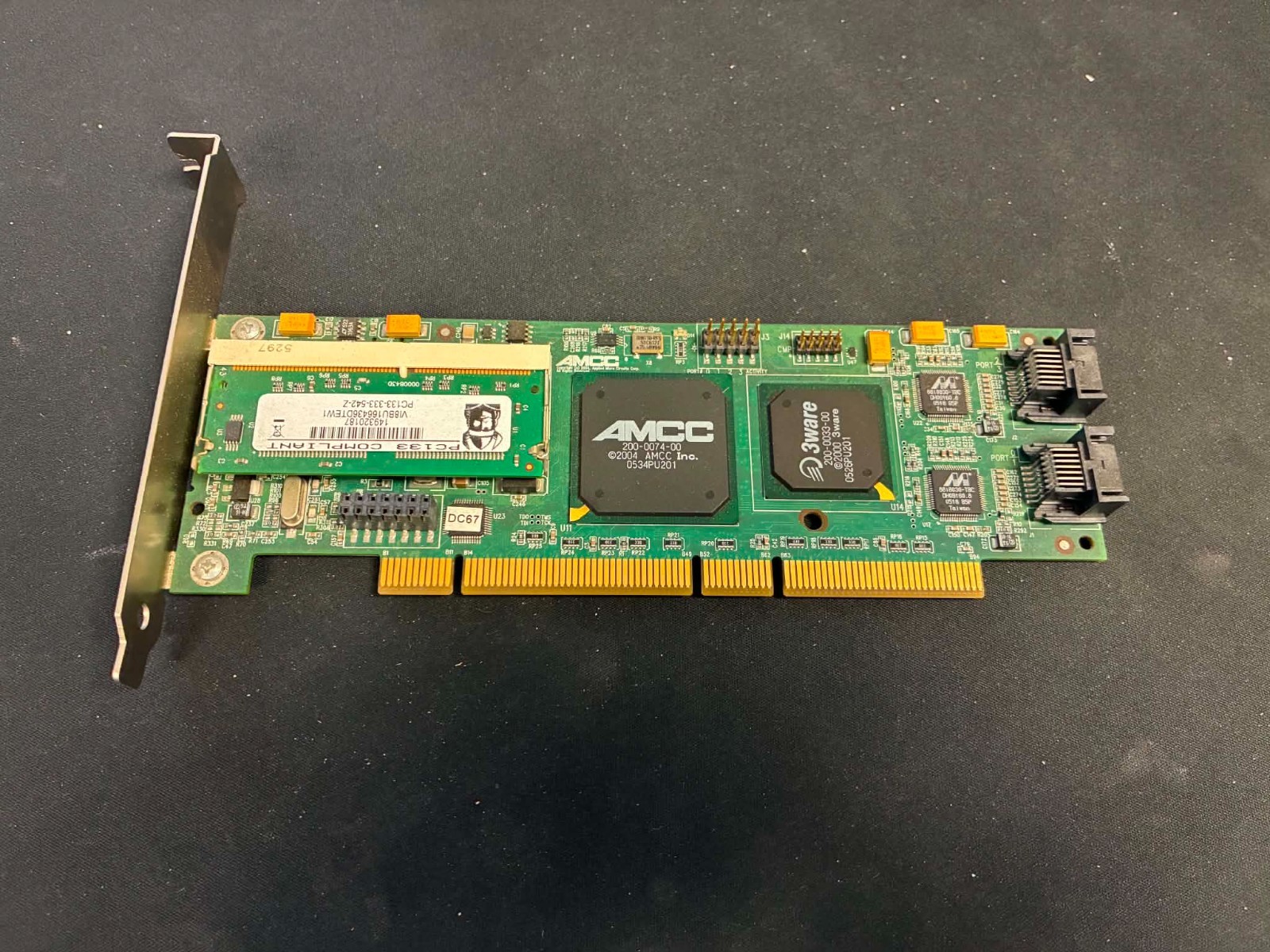 3ware 9500S-4LP SATA Raid Controller Card & HotSwap SATA Cage TW-SS712