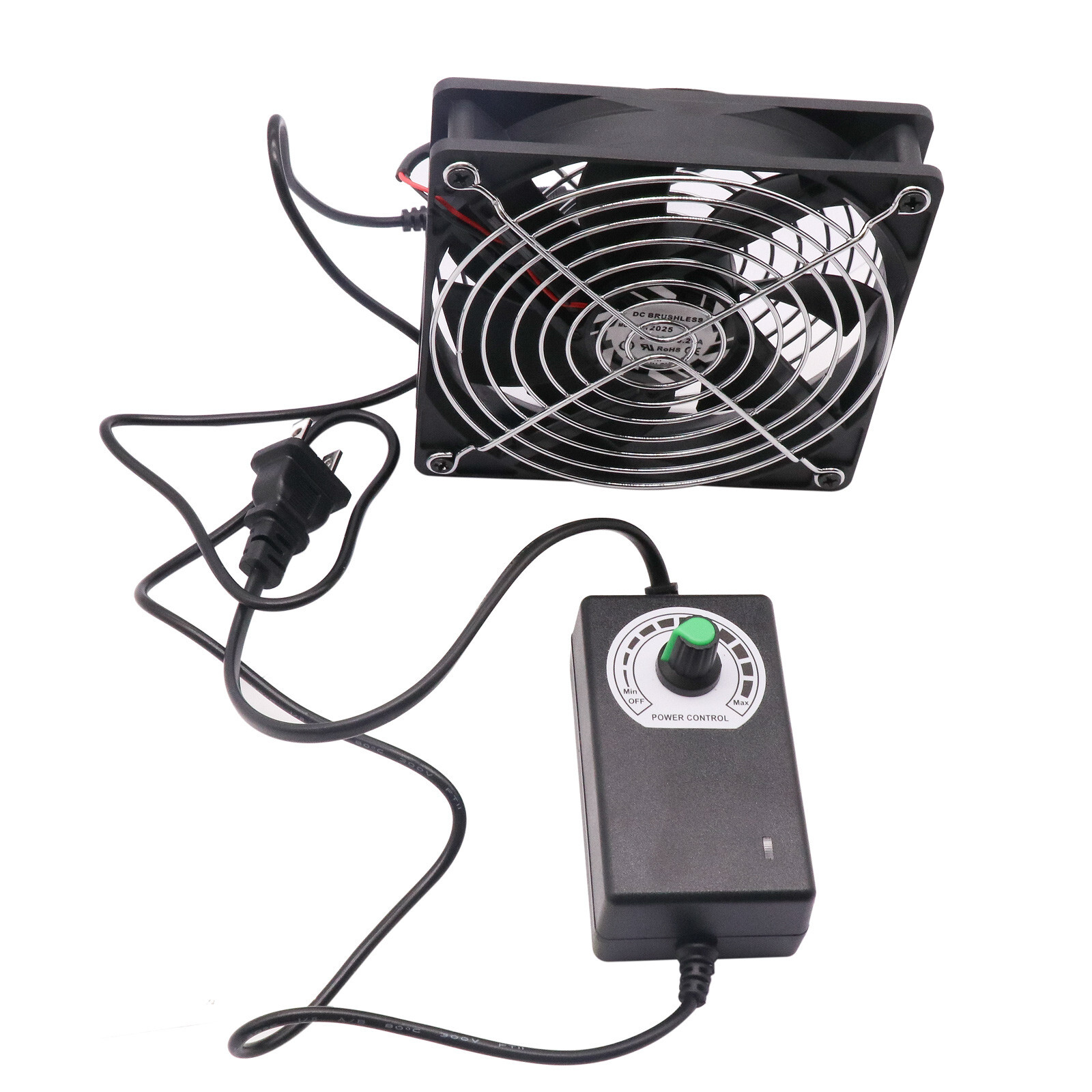120mm 110V-120V AC Computer Fan with Speed Controller Cooling For X-box Receiver
