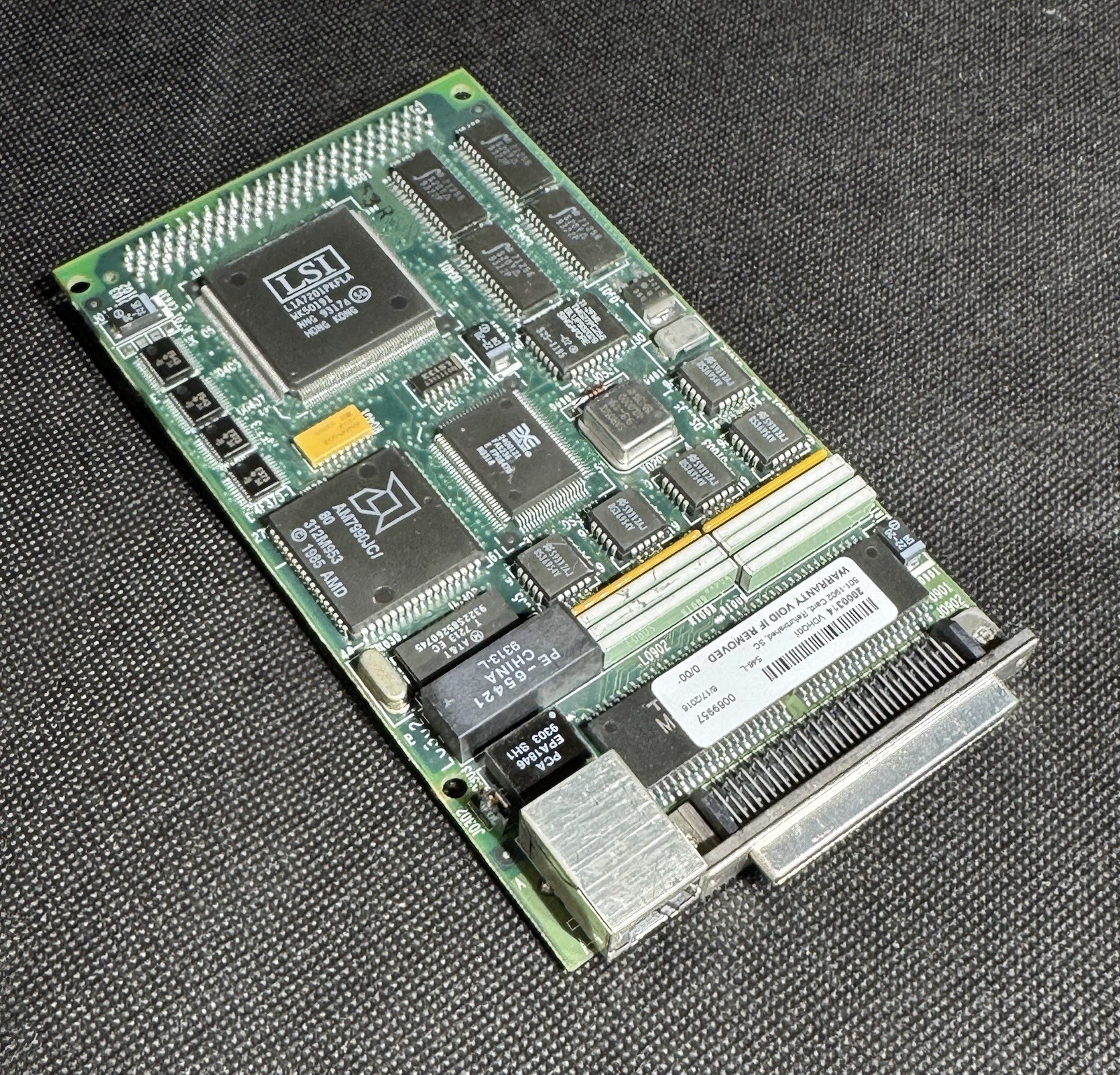 Sun 501-1902 Differential SCSI/Ethernet SBus Card (DSBE/S) X1052A Pictured