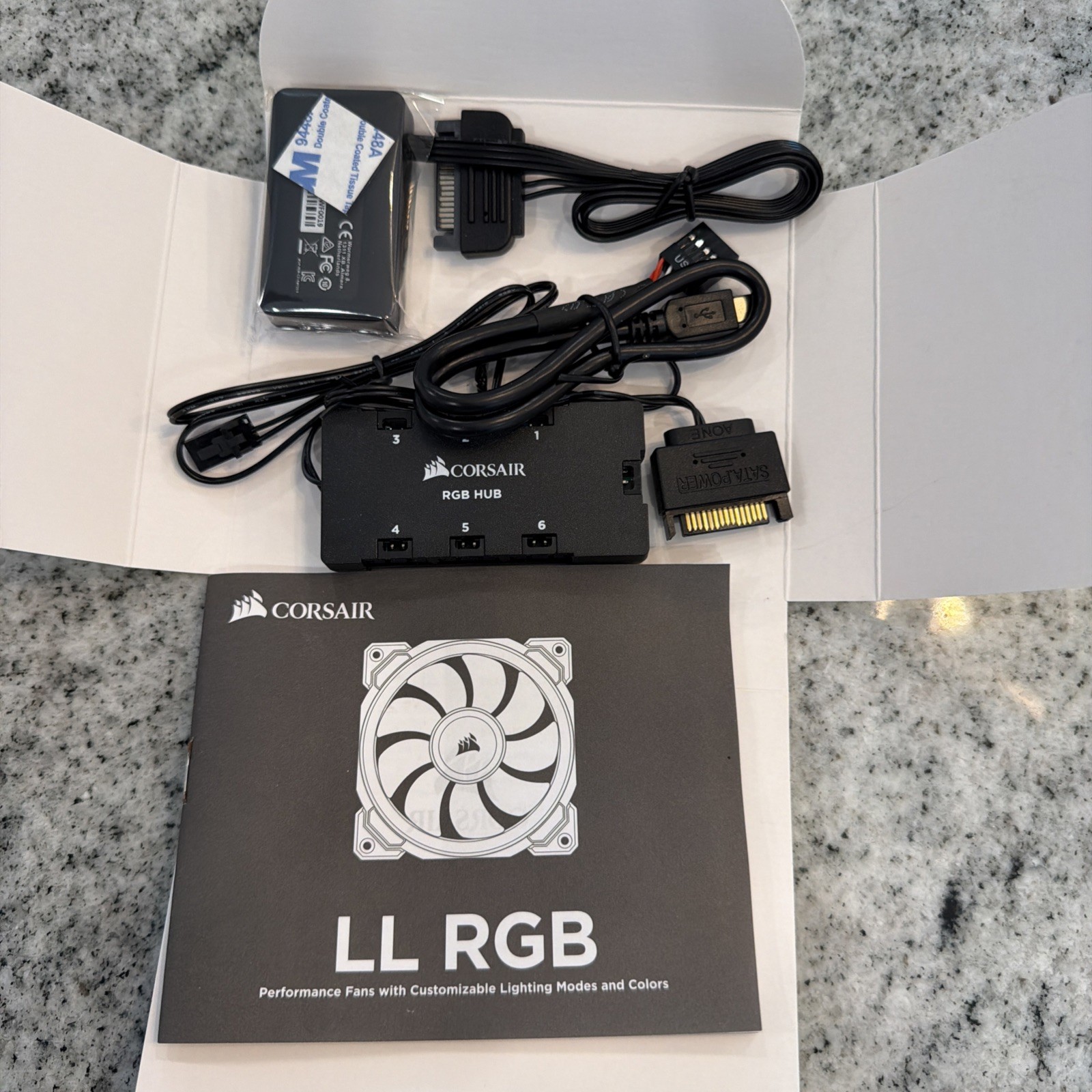 Corsair iCUE Lighting Node Pro and RGB Fan LED Hub computer fan