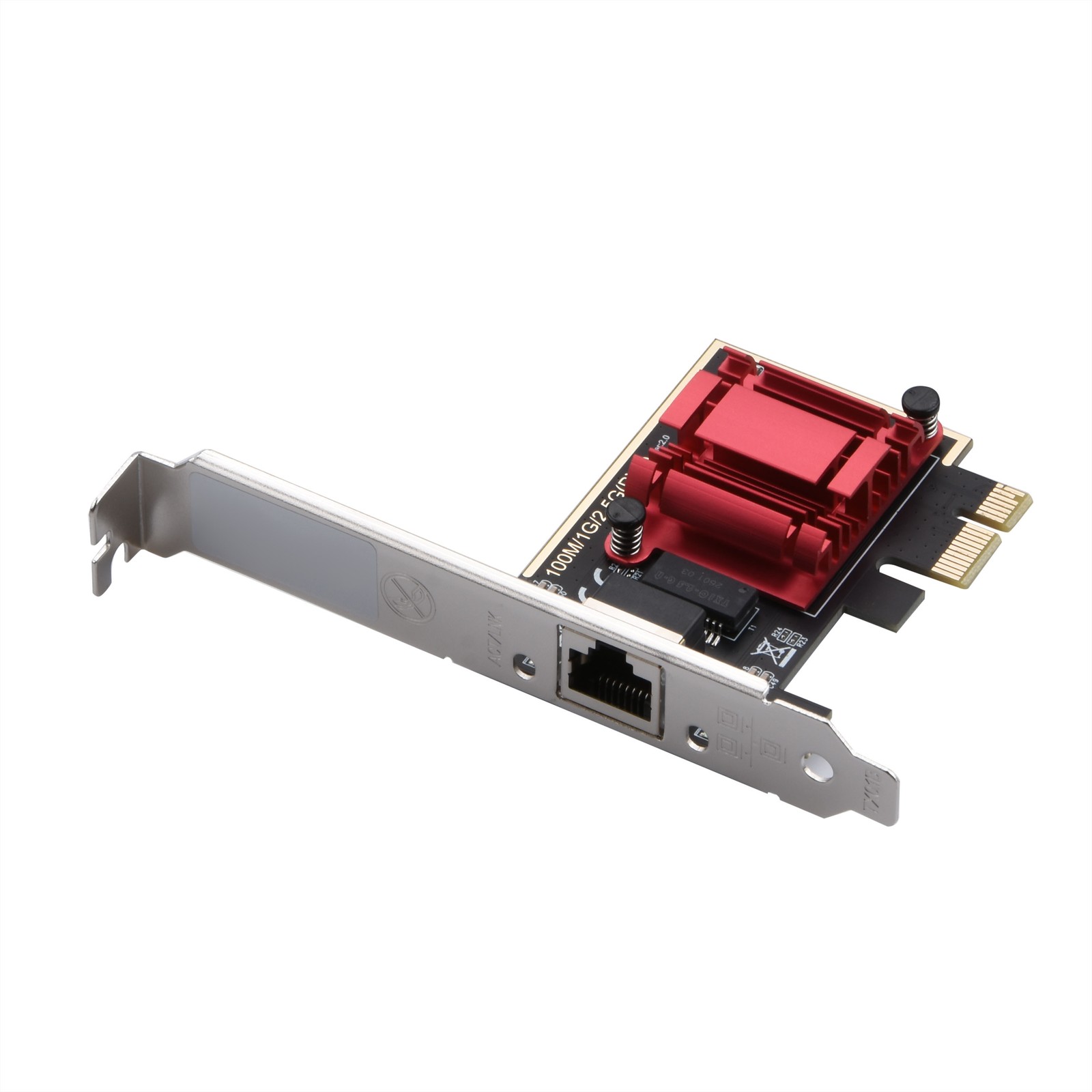 2.5G PCI-E To RJ45 Network Adapter Card RTL8125 Chip 2.5Gbps For Win7/8/10/11