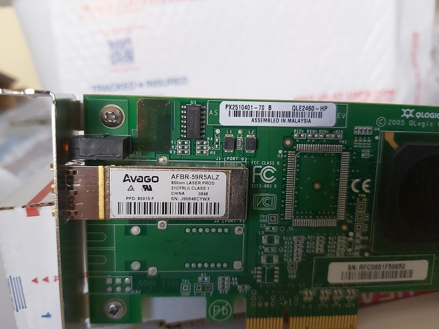 QLogic QLE2460-E PCI Express x4 Fiber Channel 4Gbps Adapter Short BRACKET!!!!