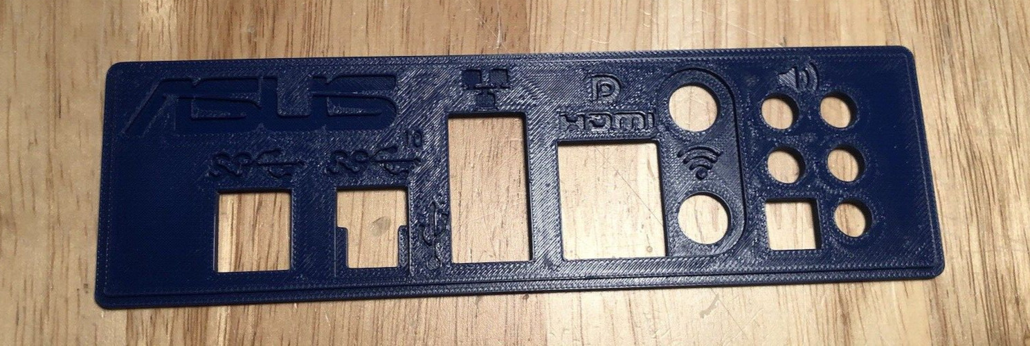 ASUS PRIME B550-PLUS AC-HES Replacement I/O Shield (3D Printed)