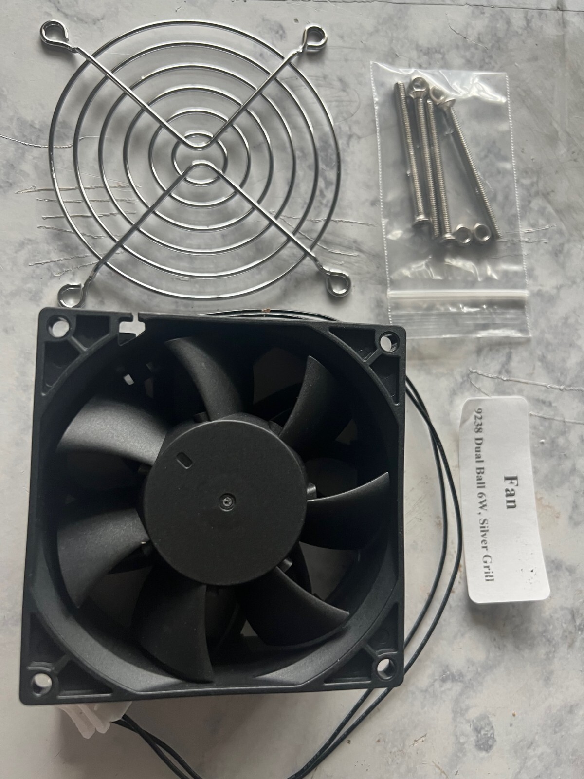 AC 9238 92mm X 38mm 110V 120V Dual Ball Metal Cooling Axial Fan High Airflow