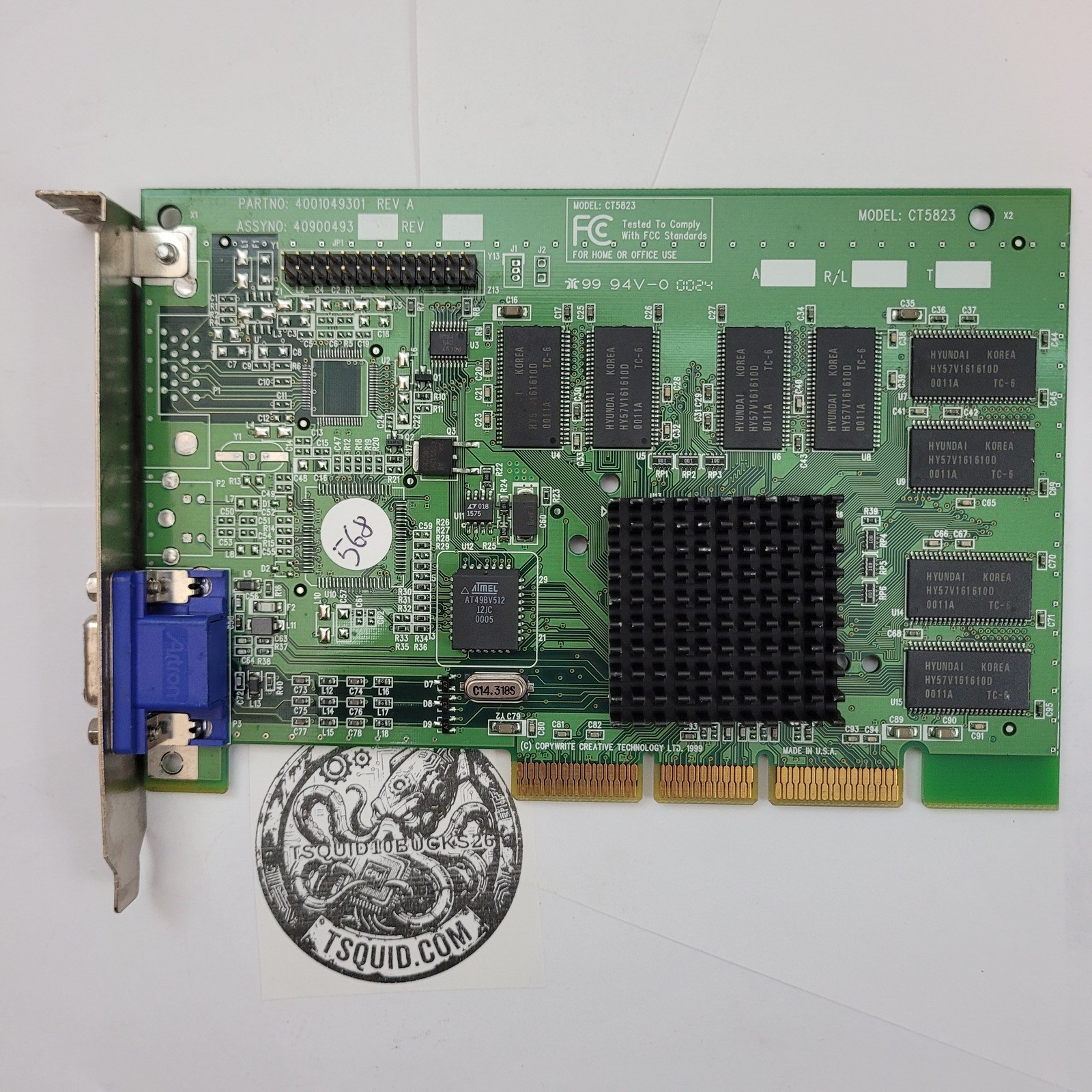 Creative Laba Graphics Card CT5823 NVIDIA RIVA TNT2 32MB AGP VGA 4001049301
