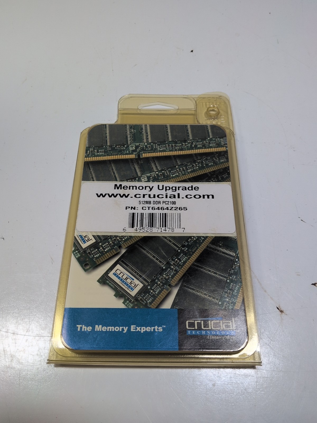 Crucial 512MB – DDR – 266MHz – CL2.5 / CT6464Z265 NOS