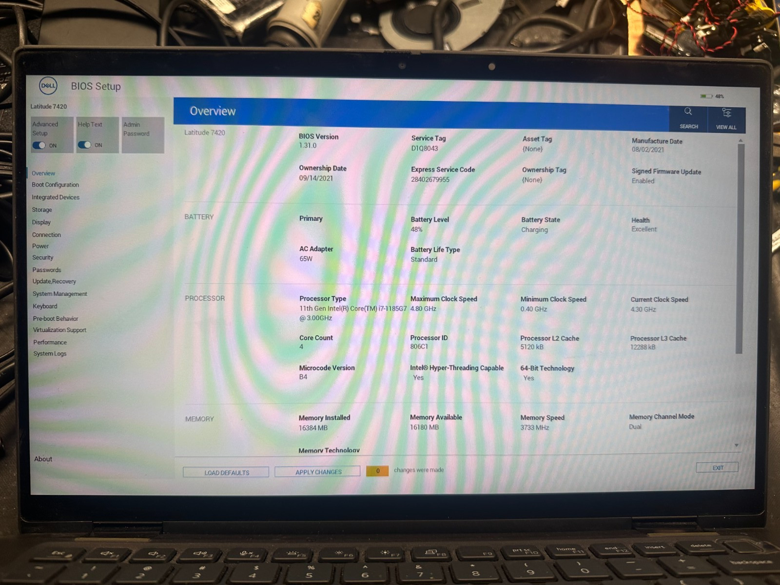 Dell Latitude 7420 2 in 1 FHD full glass complete touch screen lcd panel display