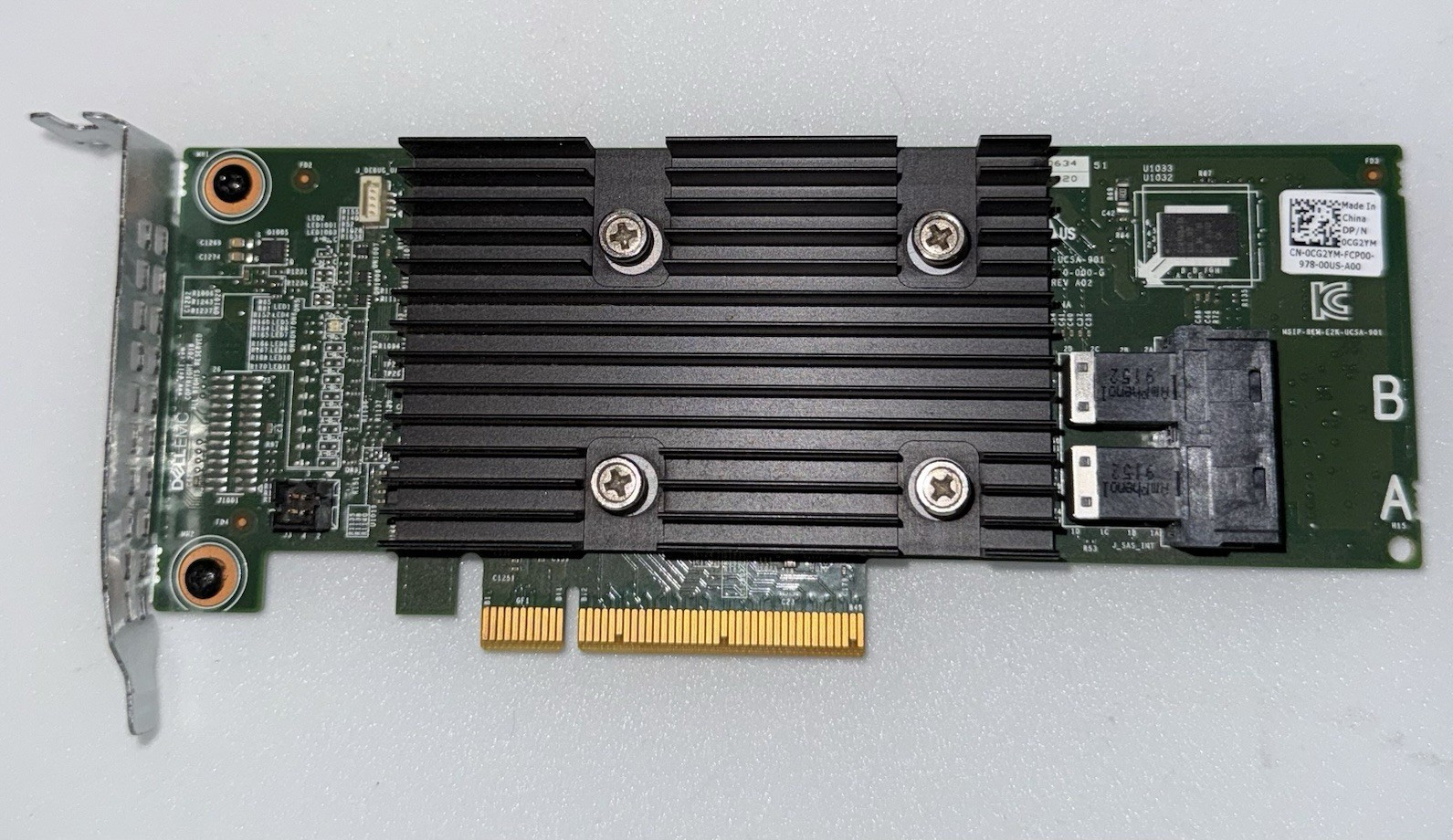 Dell PERC H330 CG2YM PCIe RAID Controller 2x Mini SAS 12Gbps RAID 0/1/5/10/50