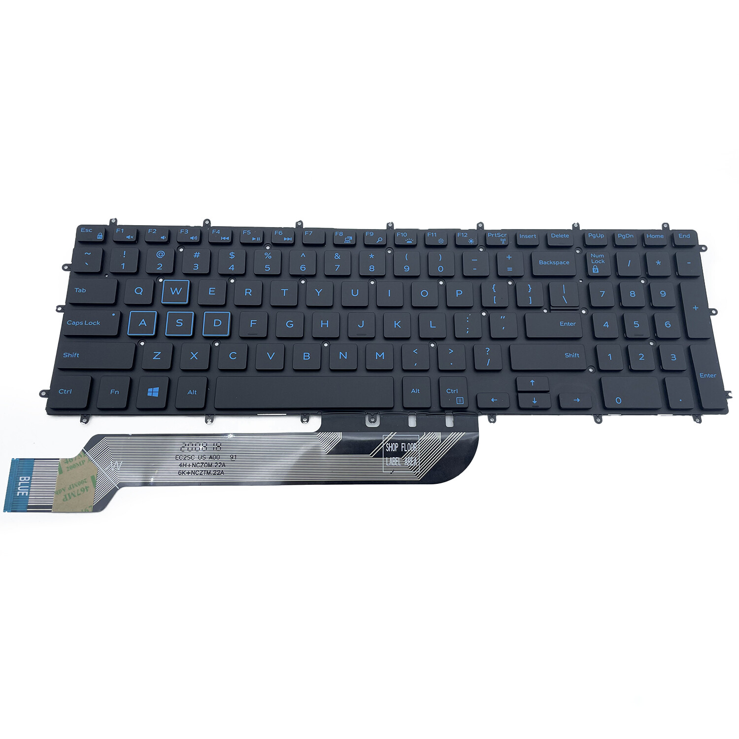 New Black Keyboard w/Blue Backlit M6JTP For DELL G7 7588 7590 7790 G7 15 7588