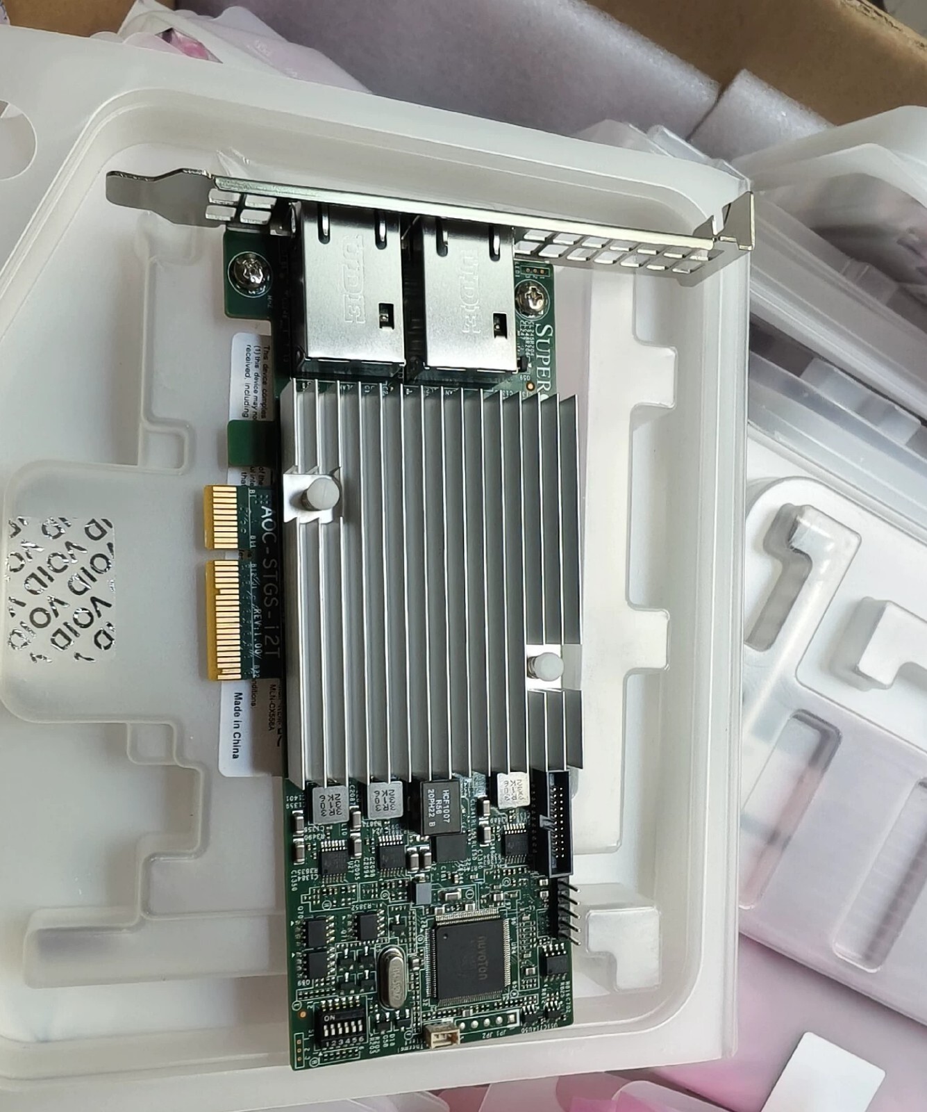 1 PCS Supermicro Intel X550-T2 Dual-Port 10Gbe Network Adapter (AOC-STGS-i2T)