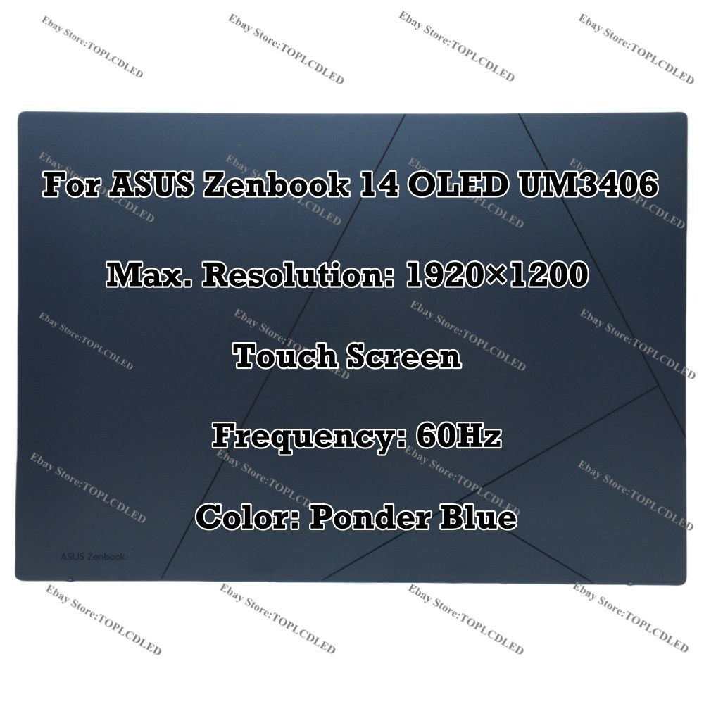 For ASUS Zenbook 14 OLED UM3406K LCD Display Assembly Touch Screen Replacement