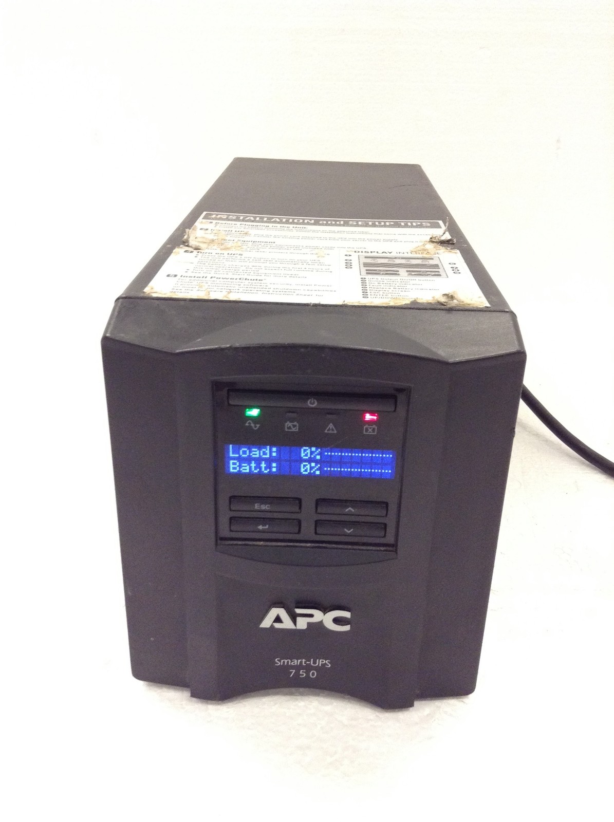 APC Smart-UPS 750 SMT750 750VA 500W UPS Battery Backup No Battery FREE SHIPPING