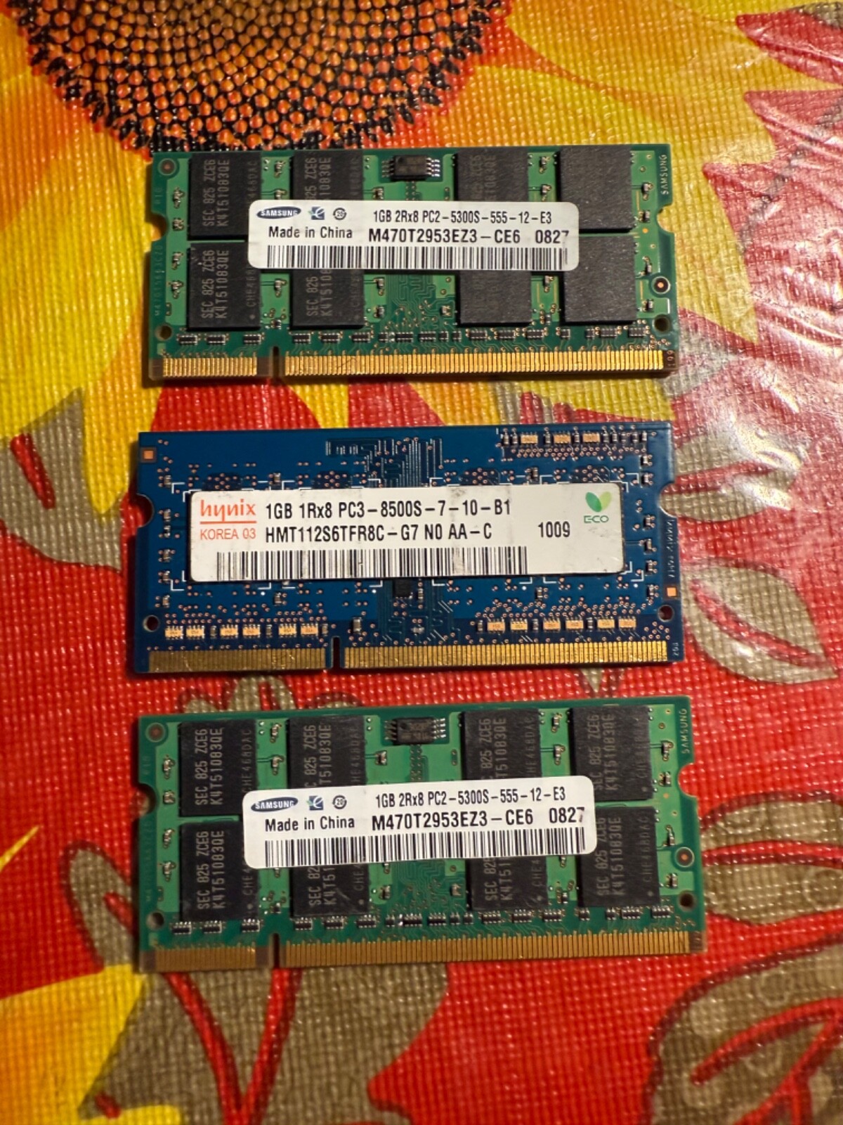 Lote The RAM 1 GB 2 GB 512 MB 256 MB All Different
