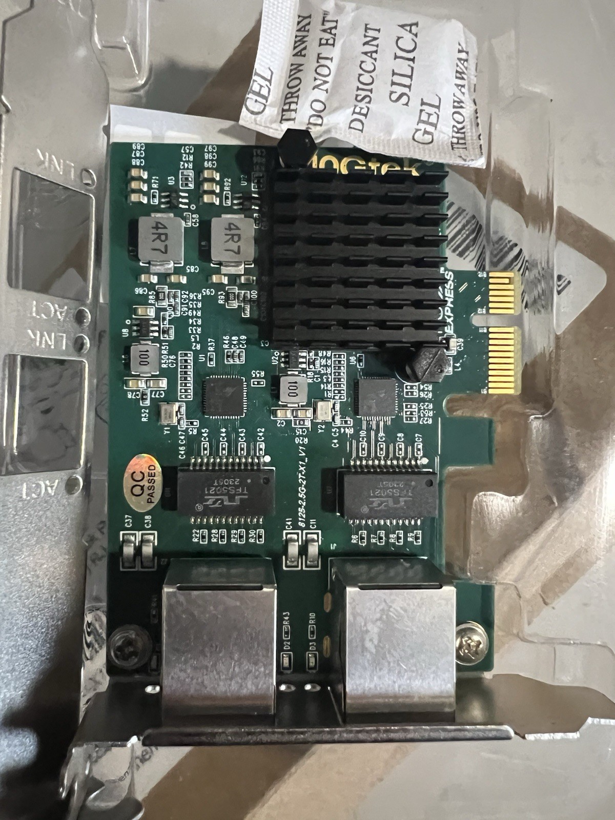 2.5G Ethernet Card 4 Port NIC Network Adapter Realtek RTL8125BG Controller