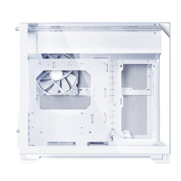 Lian-li O11 Vision-M O11VMW Dual-chamber w/140 mm Fan Micro ATX Case White