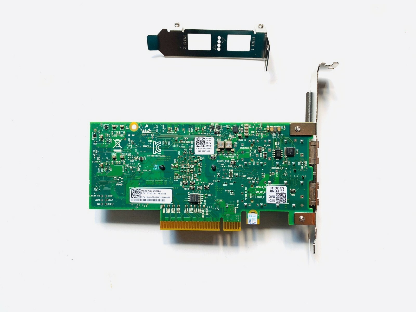 Dell Mellanox ConnectX-3 10Gb SFP+ Dual Port CX322A Network Card – YHTD6 0YHTD6