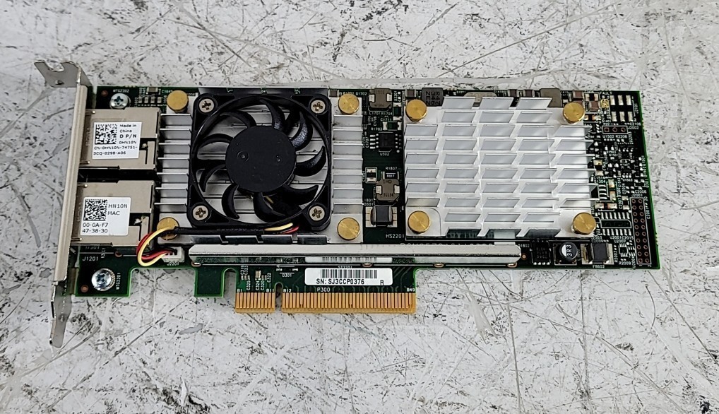 BROADCOM DELL BCM957810A1008G 0HN10N Low Profile Ethernet Card Dual-Port 10Gb