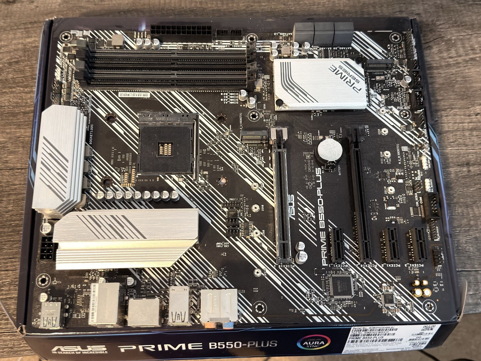 ASUS PRIME B550-PLUS AM4 Motherboard + GIGABYTE WIFI Card – see description!